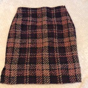 Wool pencil skirt